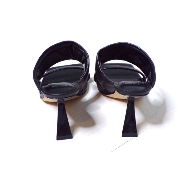 🆕 MARC FISHER Deann Slide Flared Heel Sandals Shoes Black 6.5 - Picture 7 of 10